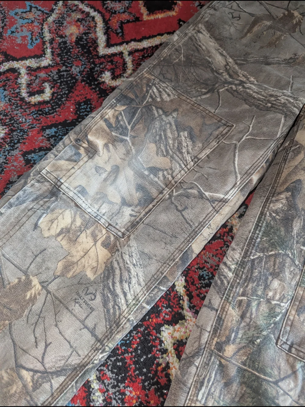 Carhartt Kids Camouflage Overalls in Brown and Green